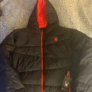 Spider poofy ski or winter jacket